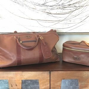 King Ranch Leather Duffel Bag + Shave Case